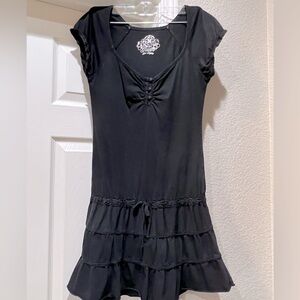 Guess Black Drop Waist Dress Sz S